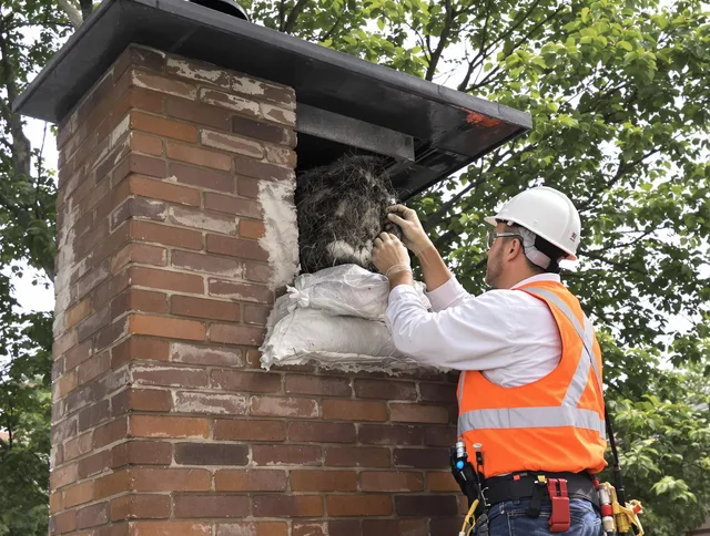 Humane removal of debris and animals by Lewisboro Chimney Sweep in Lewisboro, NY