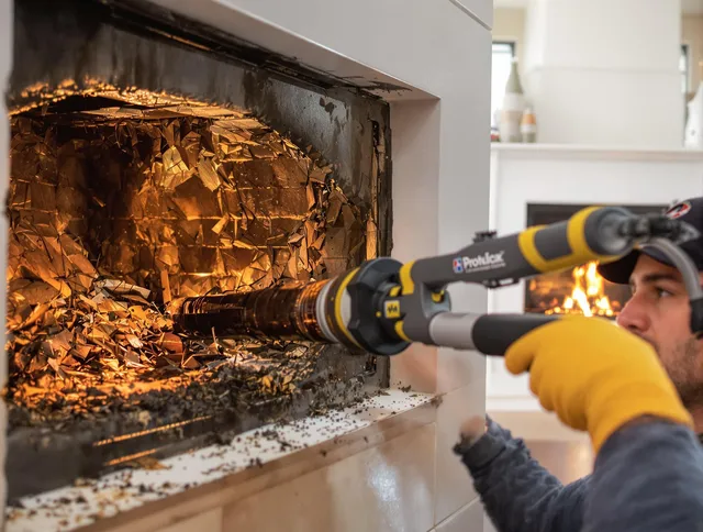 Professional chimney cleaning by Lewisboro Chimney Sweep in Lewisboro, NY