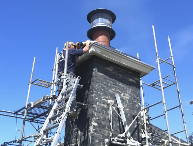 Sturdy chimney crown finished by Lewisboro Chimney Sweep in Lewisboro, NY