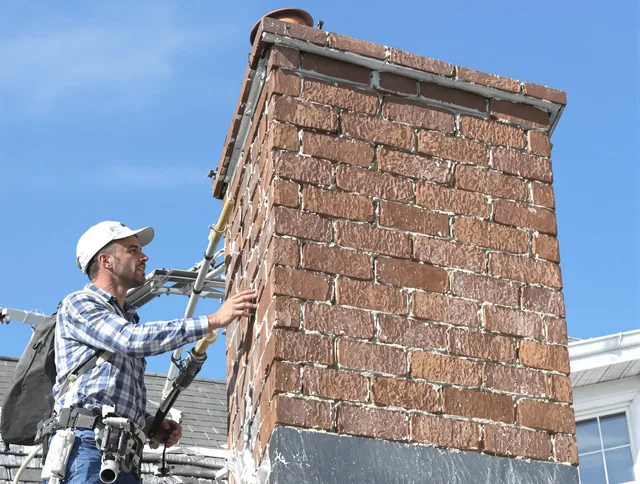 Brickwork for a chimney rebuild by Lewisboro Chimney Sweep in Lewisboro, NY