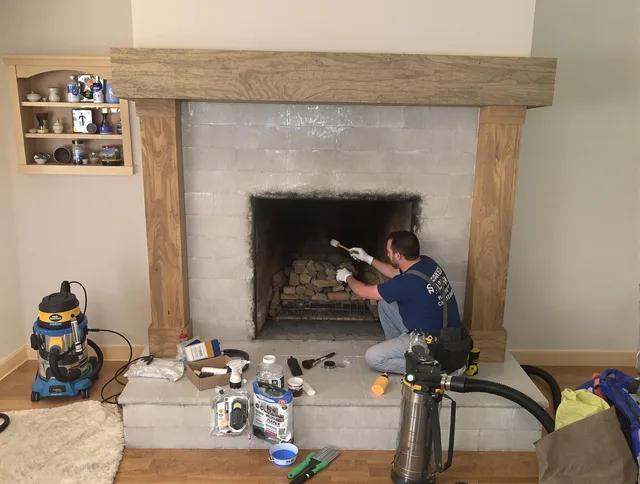 Detailed creosote removal process by Lewisboro Chimney Sweep in Lewisboro, NY