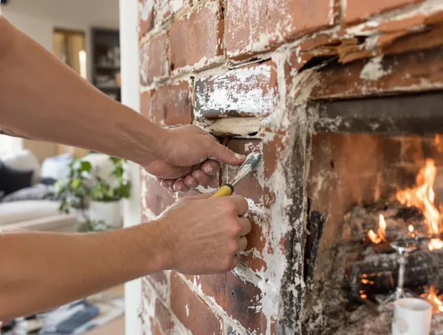 Routine fireplace repair by Lewisboro Chimney Sweep in Lewisboro, NY