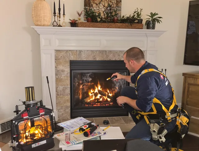 Safety-focused fireplace inspection by Lewisboro Chimney Sweep in Lewisboro, NY